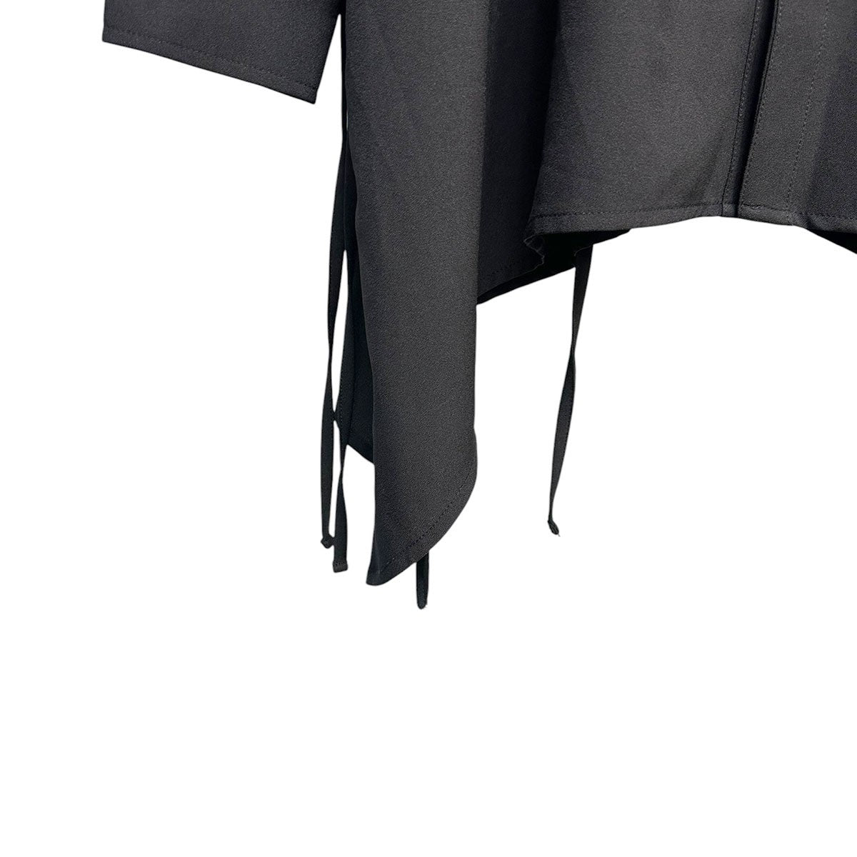 Gather Ribbon ShirtギャザーリボンシャツN26-019-BLK-04