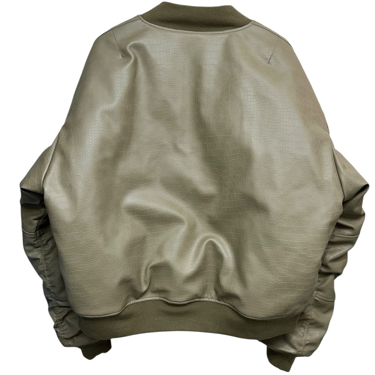 25AWFAUX CROCODILE BOMBER JACKETフェイクレザークロコダイルボンバージャケットBR25AW-00101
