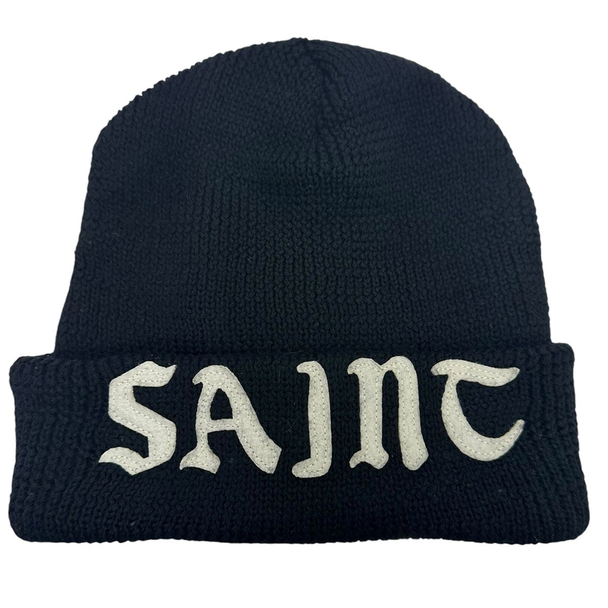 SAINT KNIT CAPロゴ刺繍ビーニー ニットキャップSM-YS1-0000-081