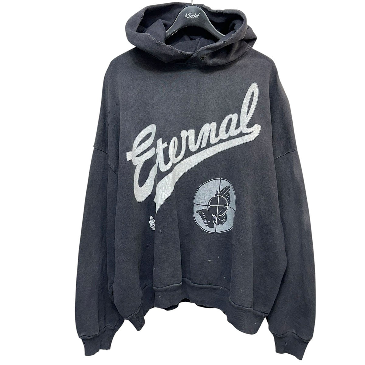 FEAR OF GOD HOODIE SNT OF GODダブルネームビンテージ加工フーディーSM-HR8-0000-C03