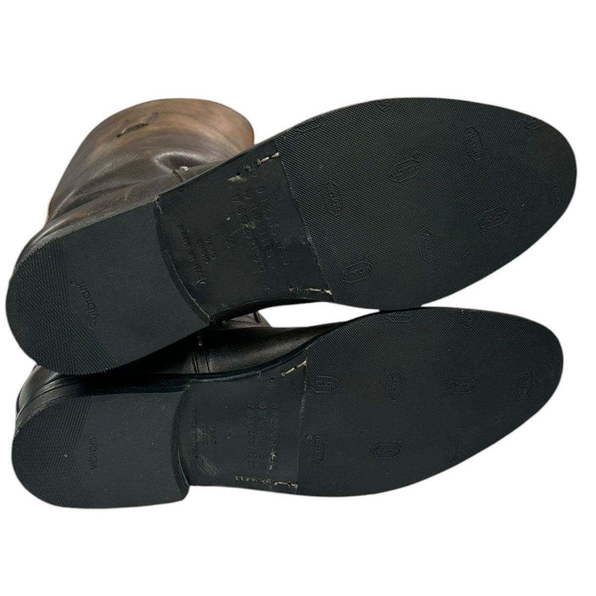 riding Boots Hervy Calfskinカーフスキンヴィンテージ加工ロングブーツ