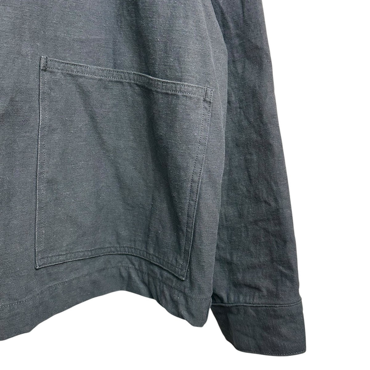 26SSCOVERALL JACKET CHARCOALヘンプ混カバーオールジャケットLot.303