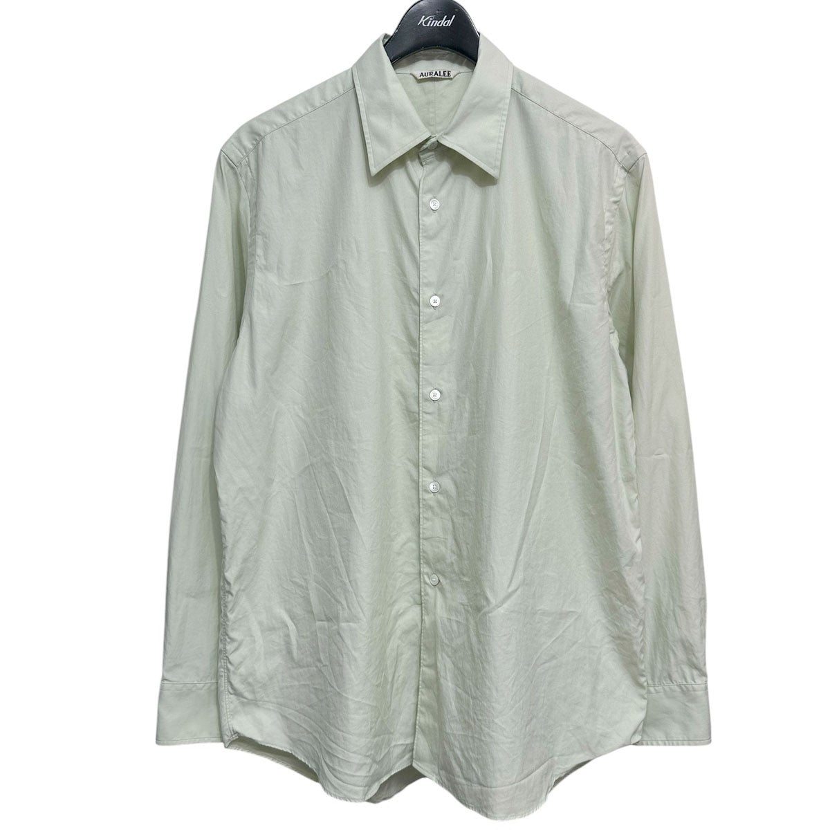WASHED FINX TWILL SHIRTコットンツイルシャツA25SS01TN