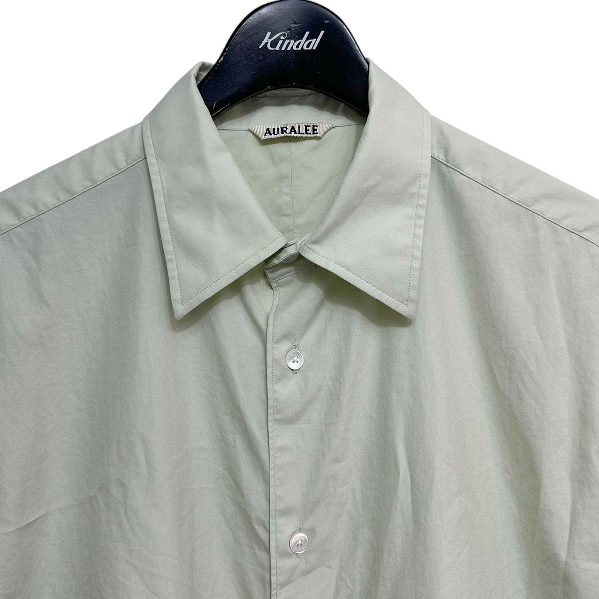 WASHED FINX TWILL SHIRTコットンツイルシャツA25SS01TN