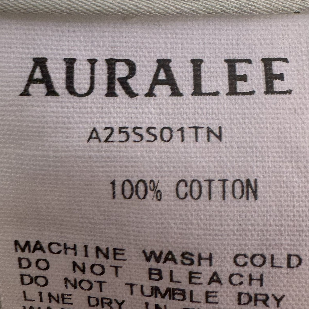 WASHED FINX TWILL SHIRTコットンツイルシャツA25SS01TN