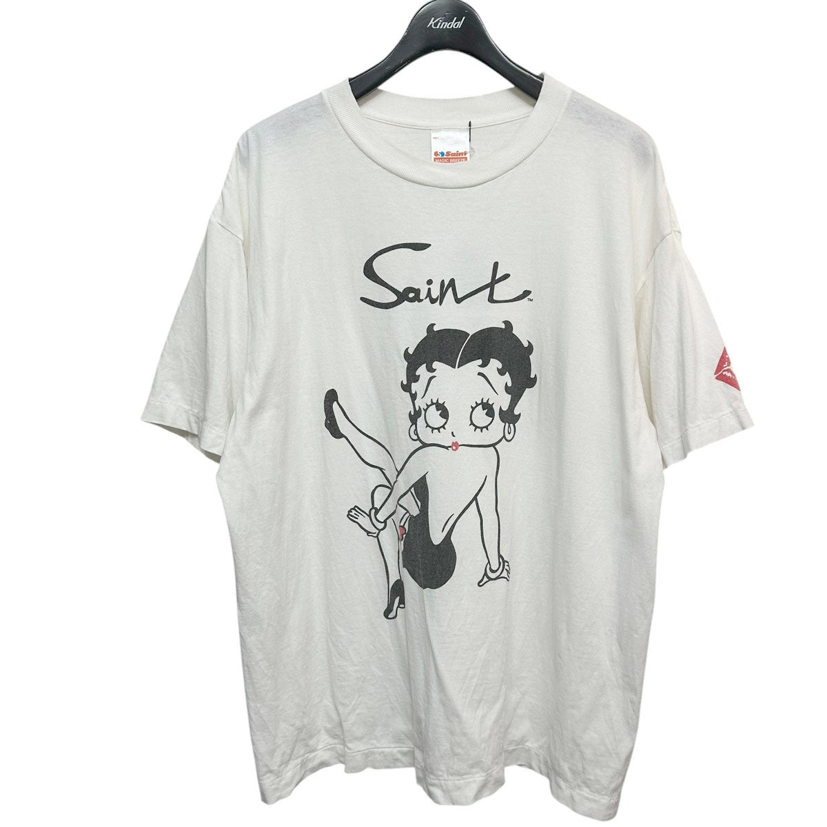 25AWBetty Boop SS Teeビンテージ加工キャラクタープリントTシャツSM-HR1-0000-C40