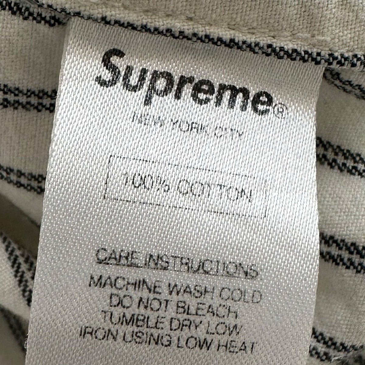 Supreme(シュプリーム) ストライプボタンダウンシャツ ホワイト サイズ