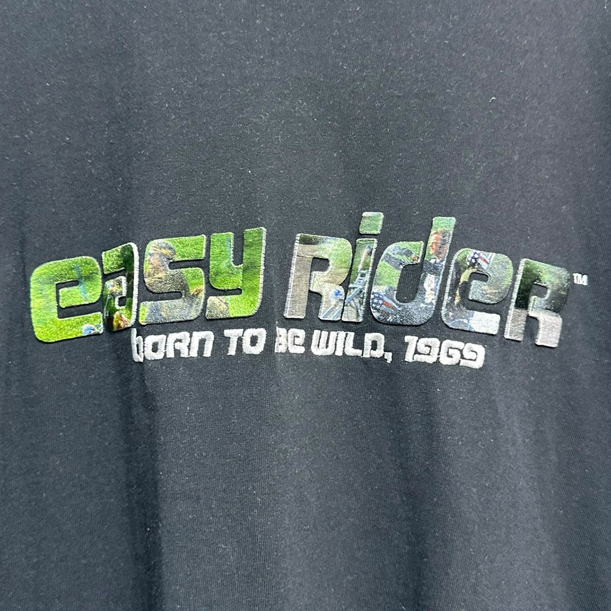 easy Rider Embroidery＆Print Teeロゴパッチオーバーサイズ長袖Tシャツ25SS ER-1