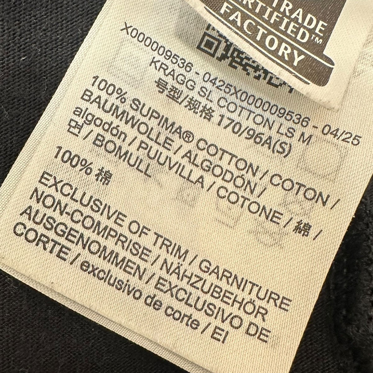 KRAGG SL COTTON LS Mロゴ長袖TシャツX000009536
