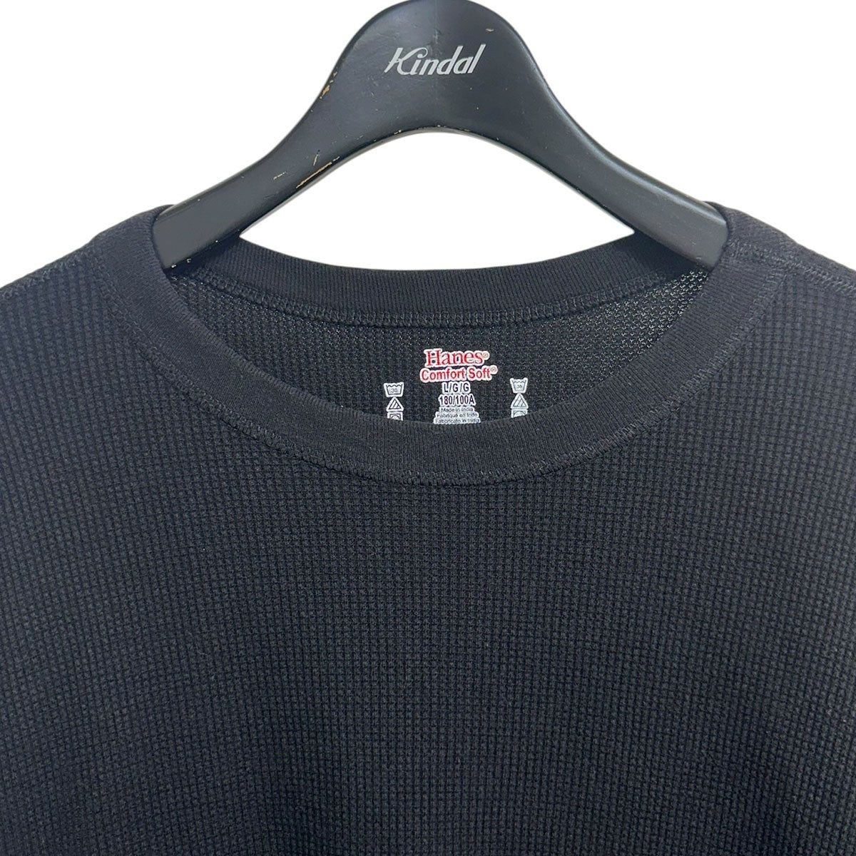 Hanes Thermal Crewサーマルクルーネック長袖Tシャツ