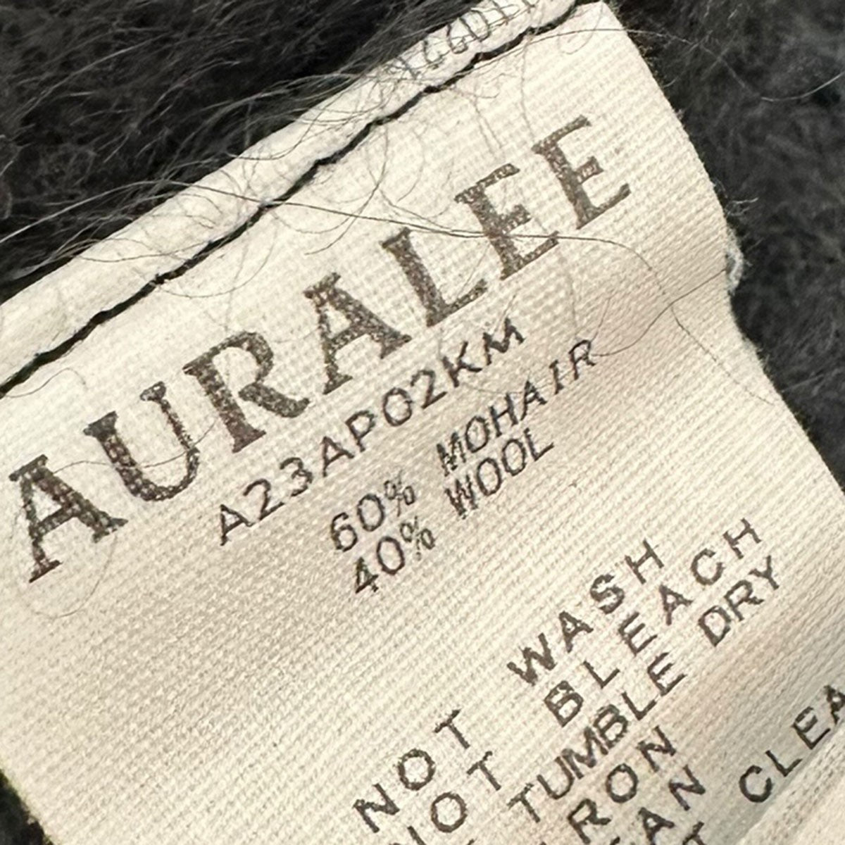 BRUSHED SUPER KID MOHAIR KNIT P／OプルオーバーモヘヤニットセーターA23AP02KM
