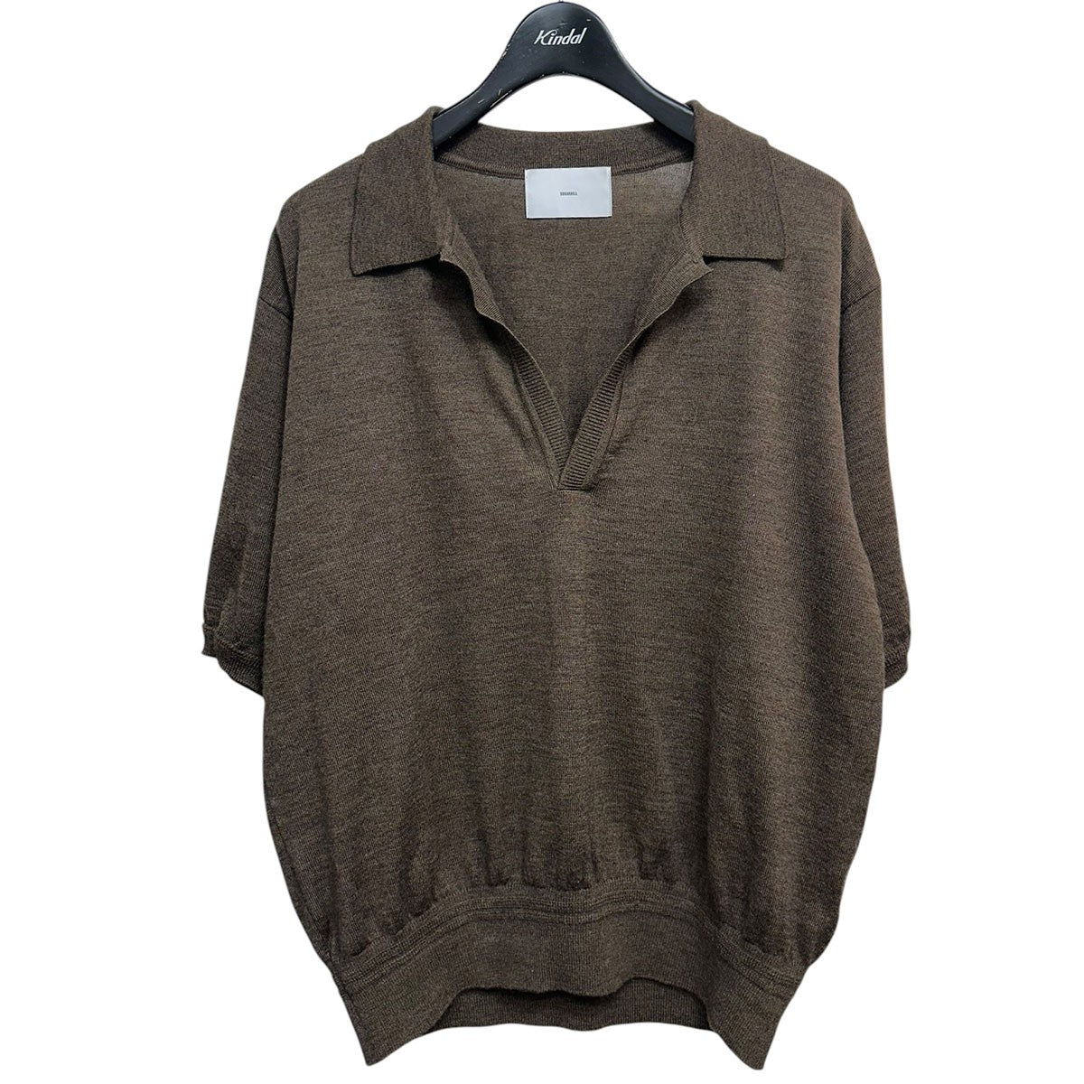 WOOL KNIT HALF SLEEVE POLOウールニットハーフスリーブポロ26880601