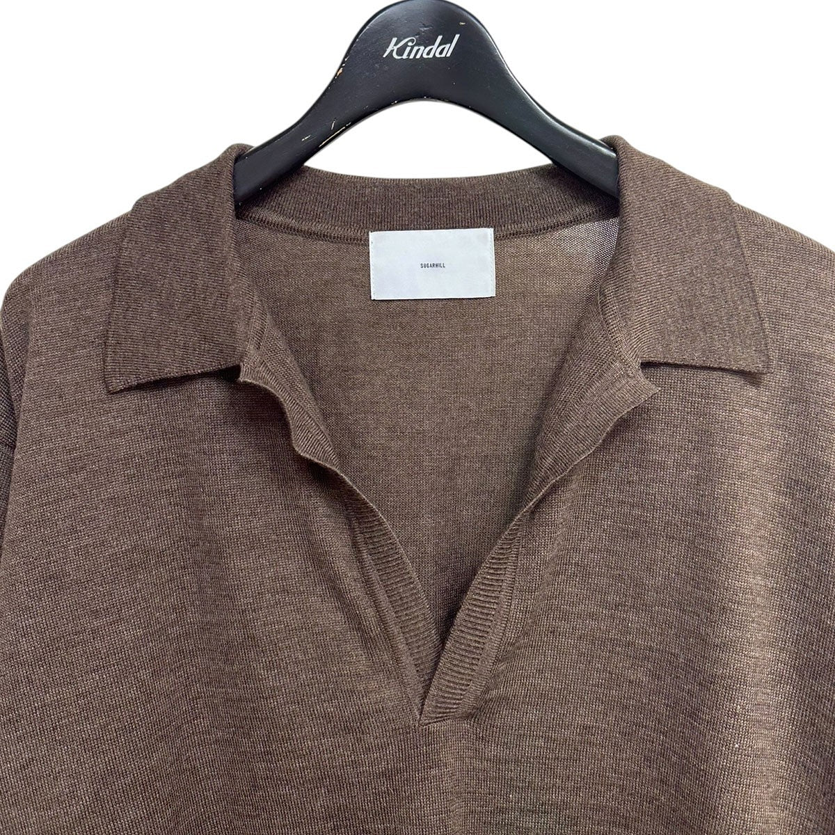 WOOL KNIT HALF SLEEVE POLOウールニットハーフスリーブポロ26880601