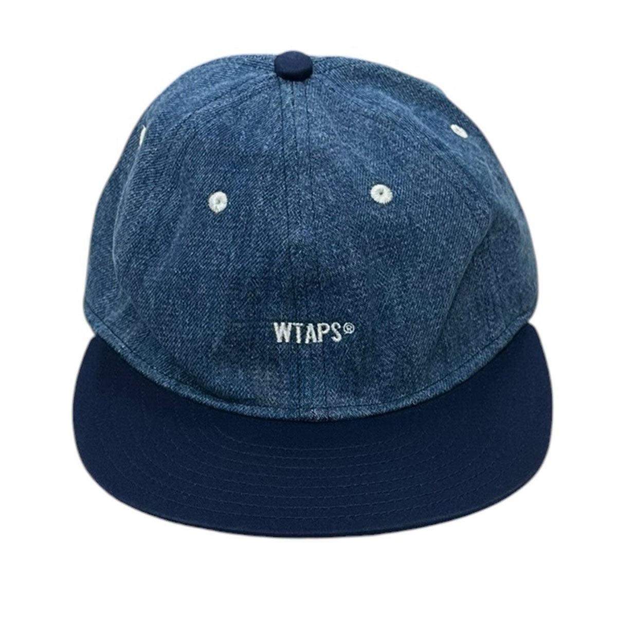 26SST-6M 07 ／ CAP ／ COTTON． DENIMバイカラーロゴ刺繍デニムキャップ261HCDT-HT11