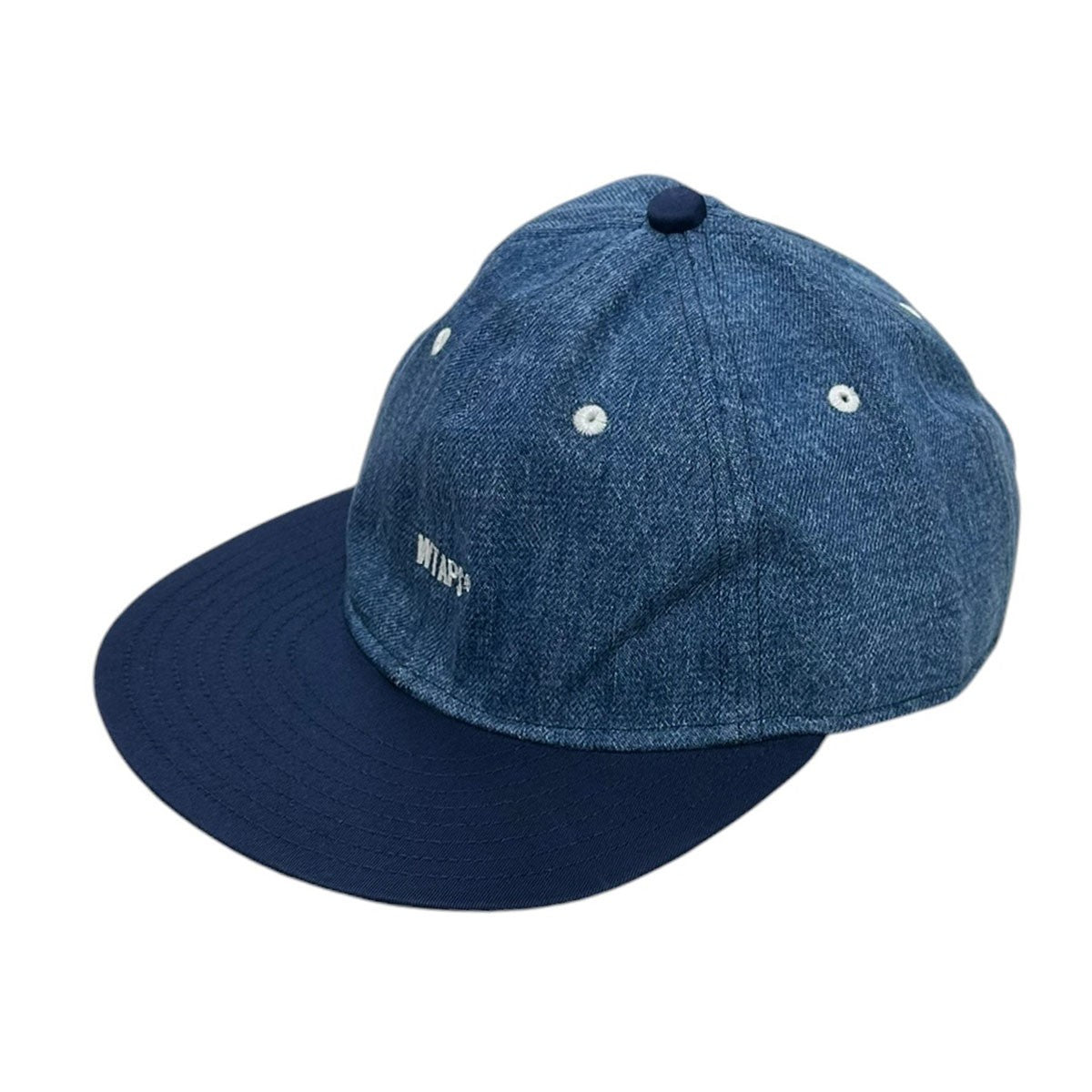 26SST-6M 07 ／ CAP ／ COTTON． DENIMバイカラーロゴ刺繍デニムキャップ261HCDT-HT11
