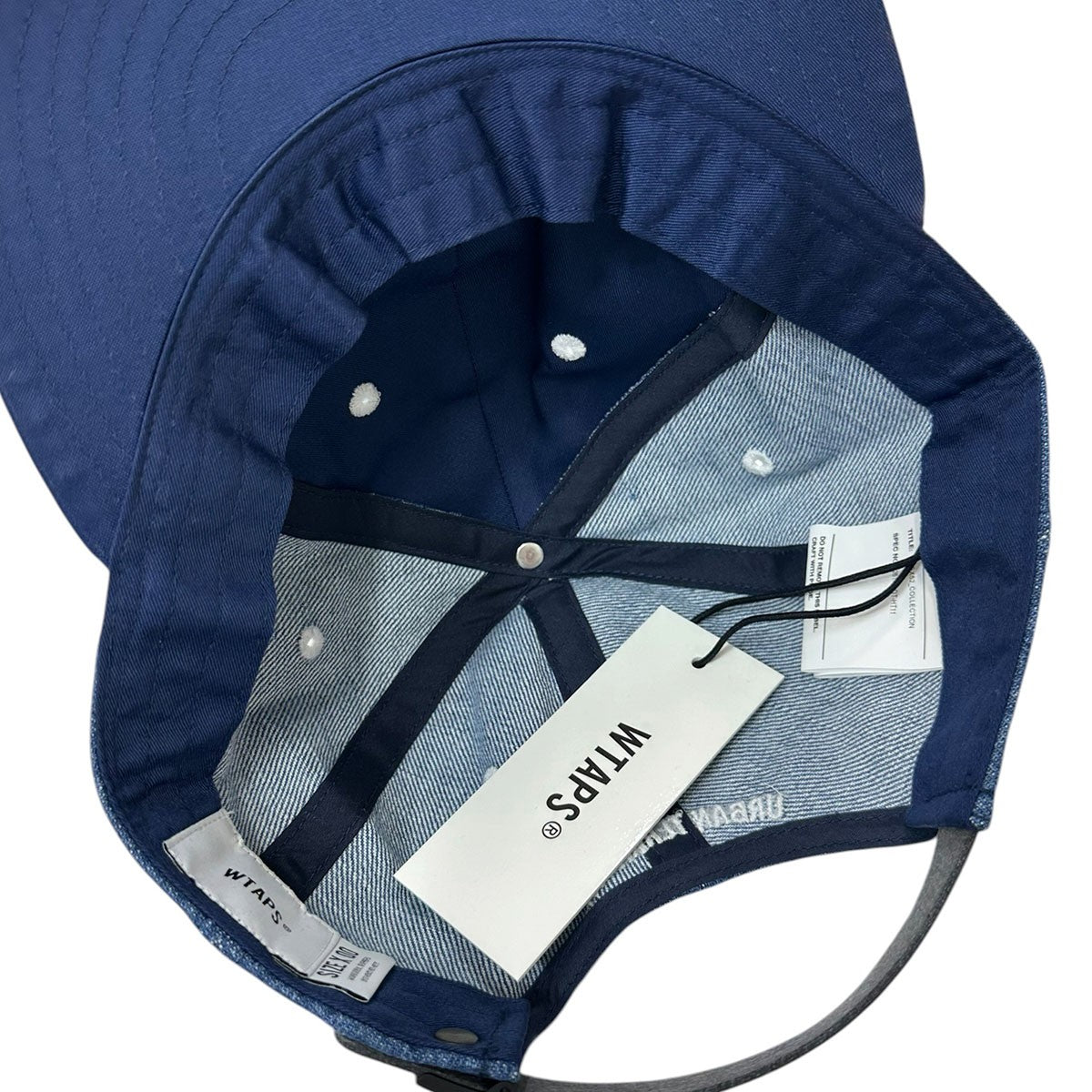 26SST-6M 07 ／ CAP ／ COTTON． DENIMバイカラーロゴ刺繍デニムキャップ261HCDT-HT11