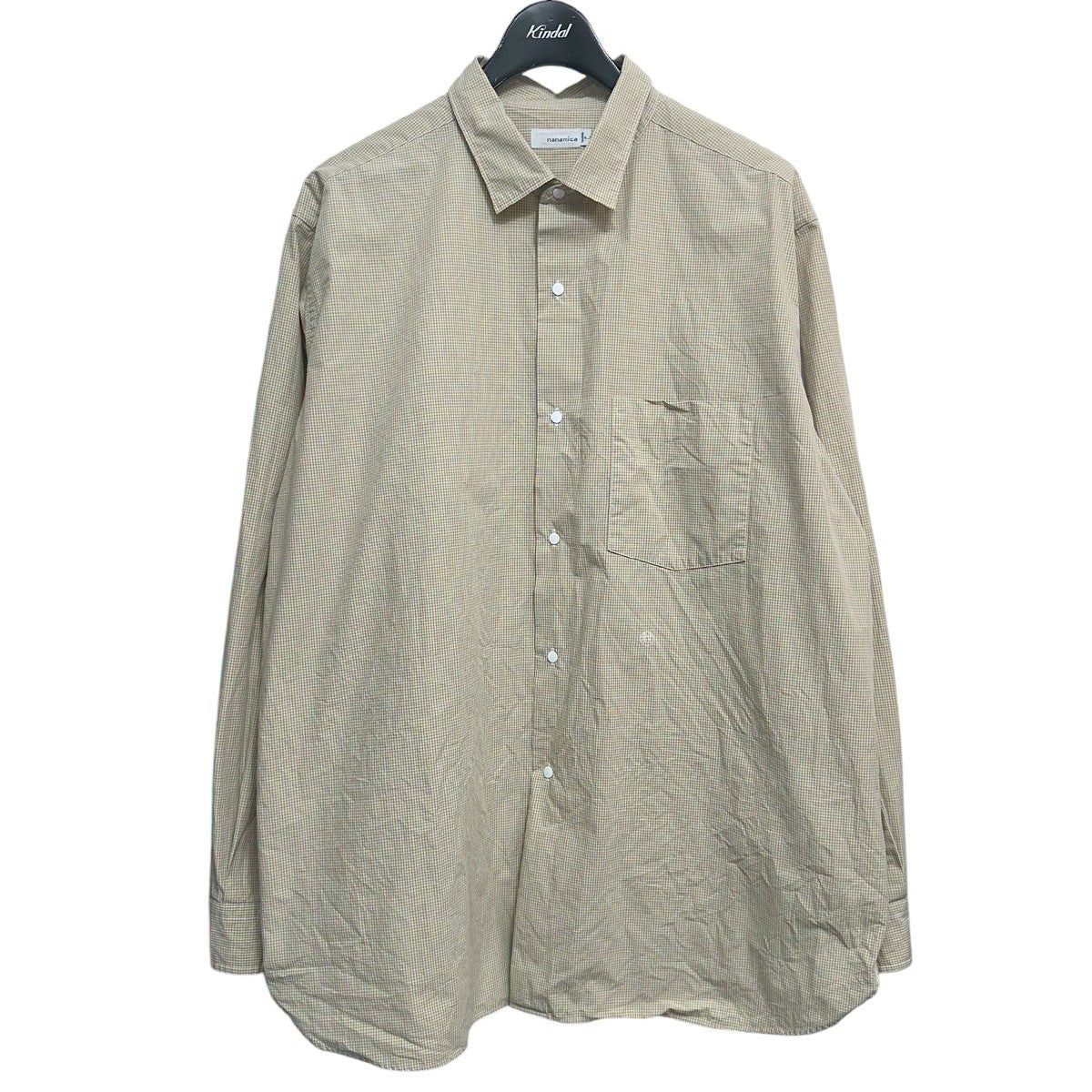 Regular Collar Gingham Check Wind ShirtレギュラーカラーギンガムチェックウィンドシャツS25SG094
