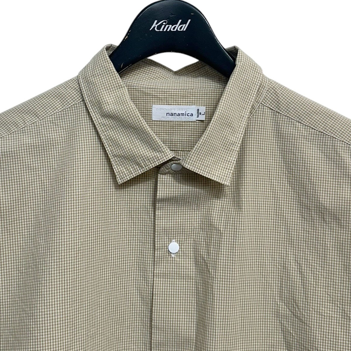 Regular Collar Gingham Check Wind ShirtレギュラーカラーギンガムチェックウィンドシャツS25SG094