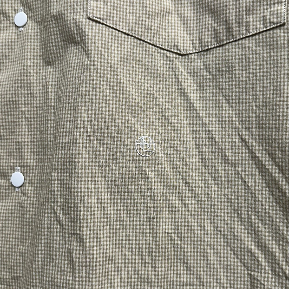 Regular Collar Gingham Check Wind ShirtレギュラーカラーギンガムチェックウィンドシャツS25SG094