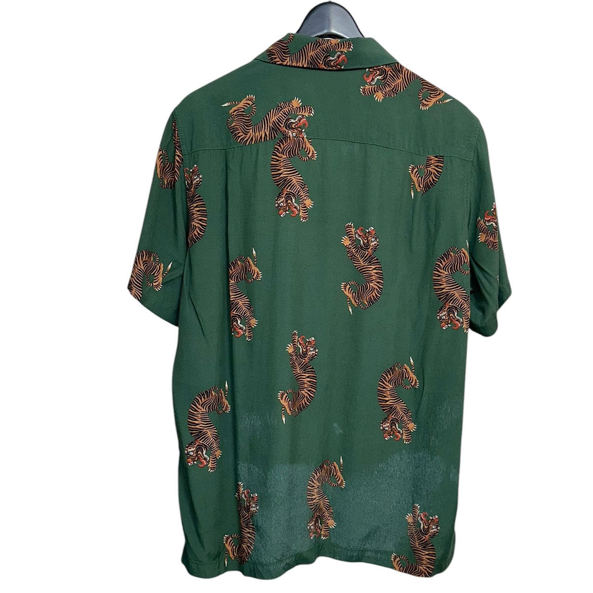 HAWAIIAN SHIRTタイガーモチーフオープンカラーシャツ