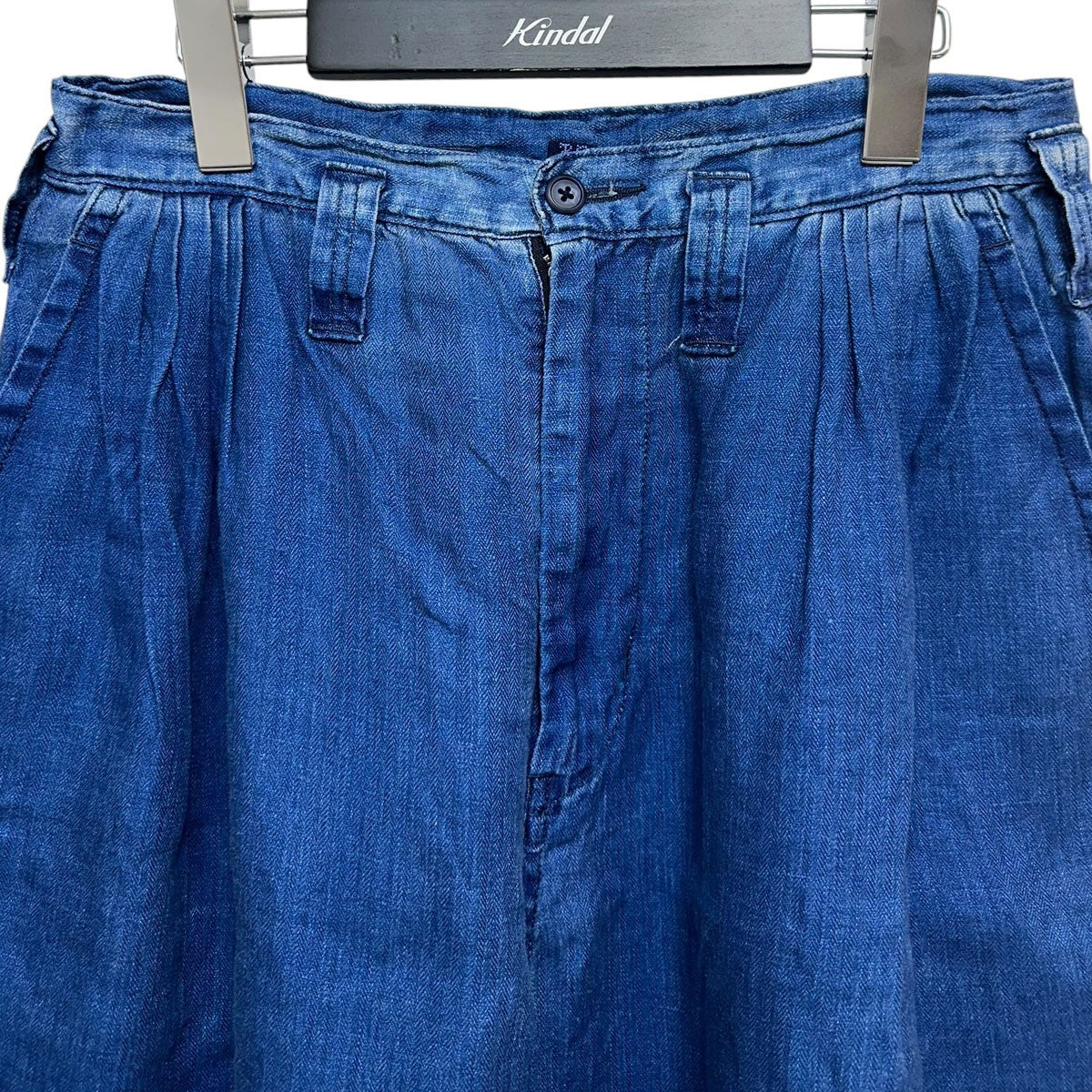 INDIGO LINEN BEBOP PANTSインディゴリネンビバップパンツ