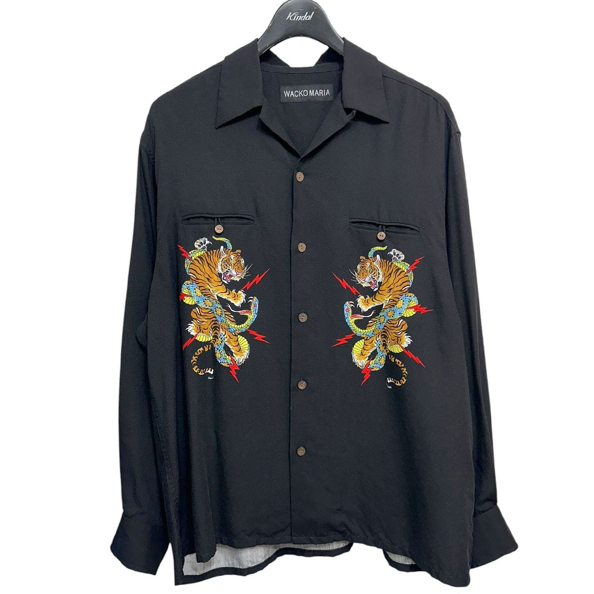 25AWTIM LEHI 50’s OPEN COLLAR SHIRTタイガープリントオープンカラーレーヨンシャツ