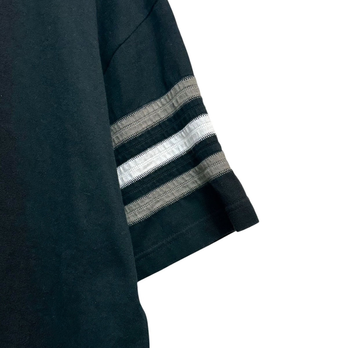 Jacquard Sleeve S／S Poloジャガードスリーブポロシャツ