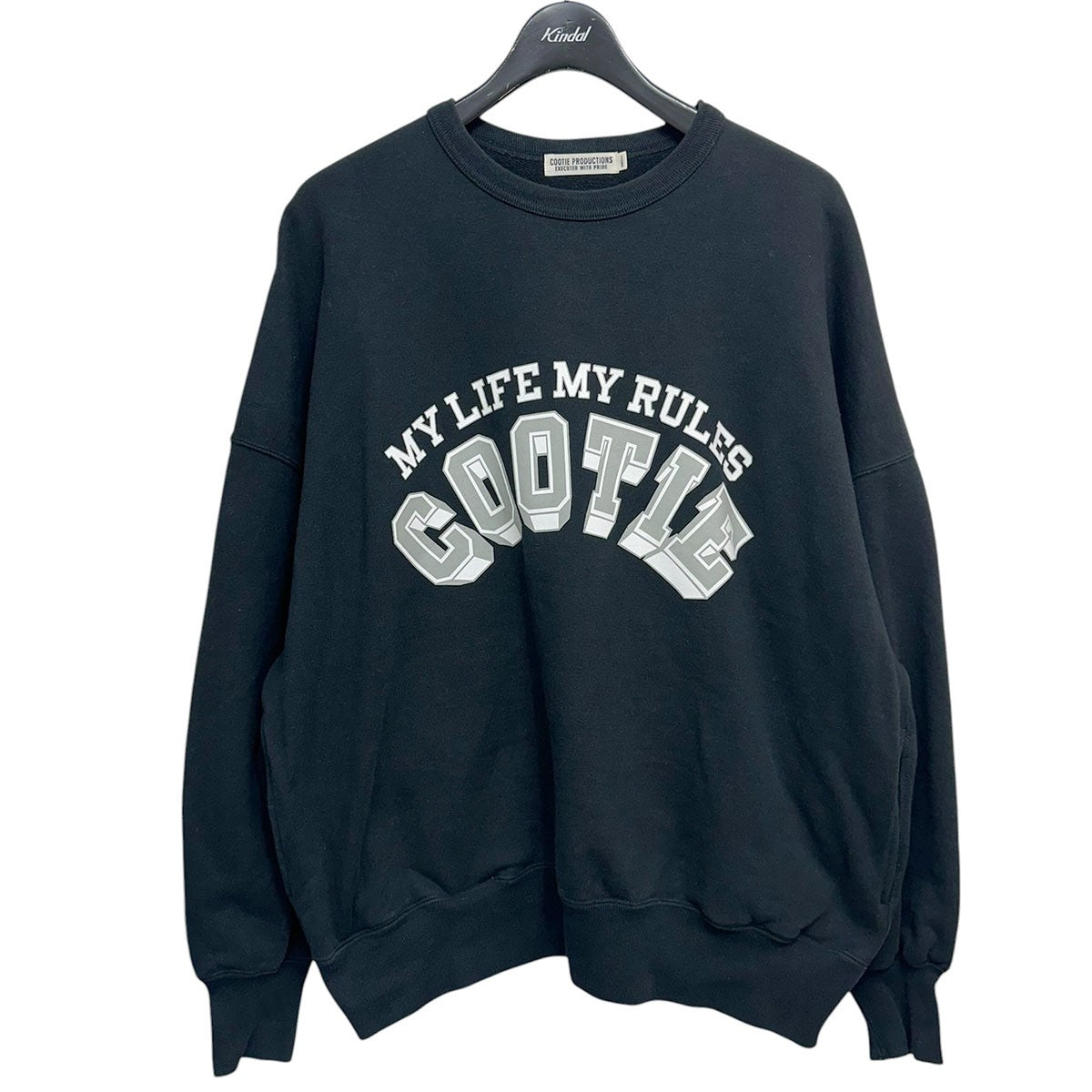 旗艦店限定 Open End Yarn Print Sweat Crewロゴクルーネックスウェットシャツ