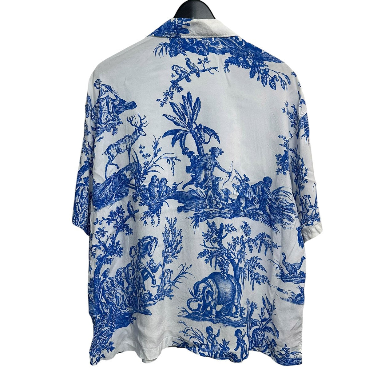 24SS4 Continents Print Short Sleeve ShirtオープンカラーレーヨンシャツUS2418