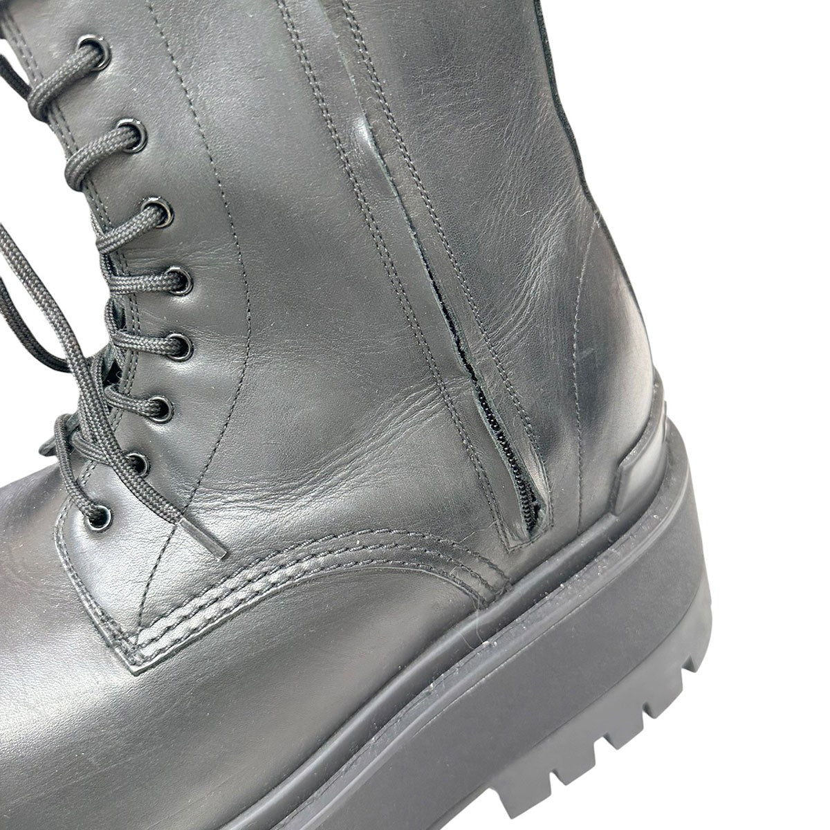 GIANT BOOTSBBロゴダブルサイドジップレザーボリュームソールブーツ813689
