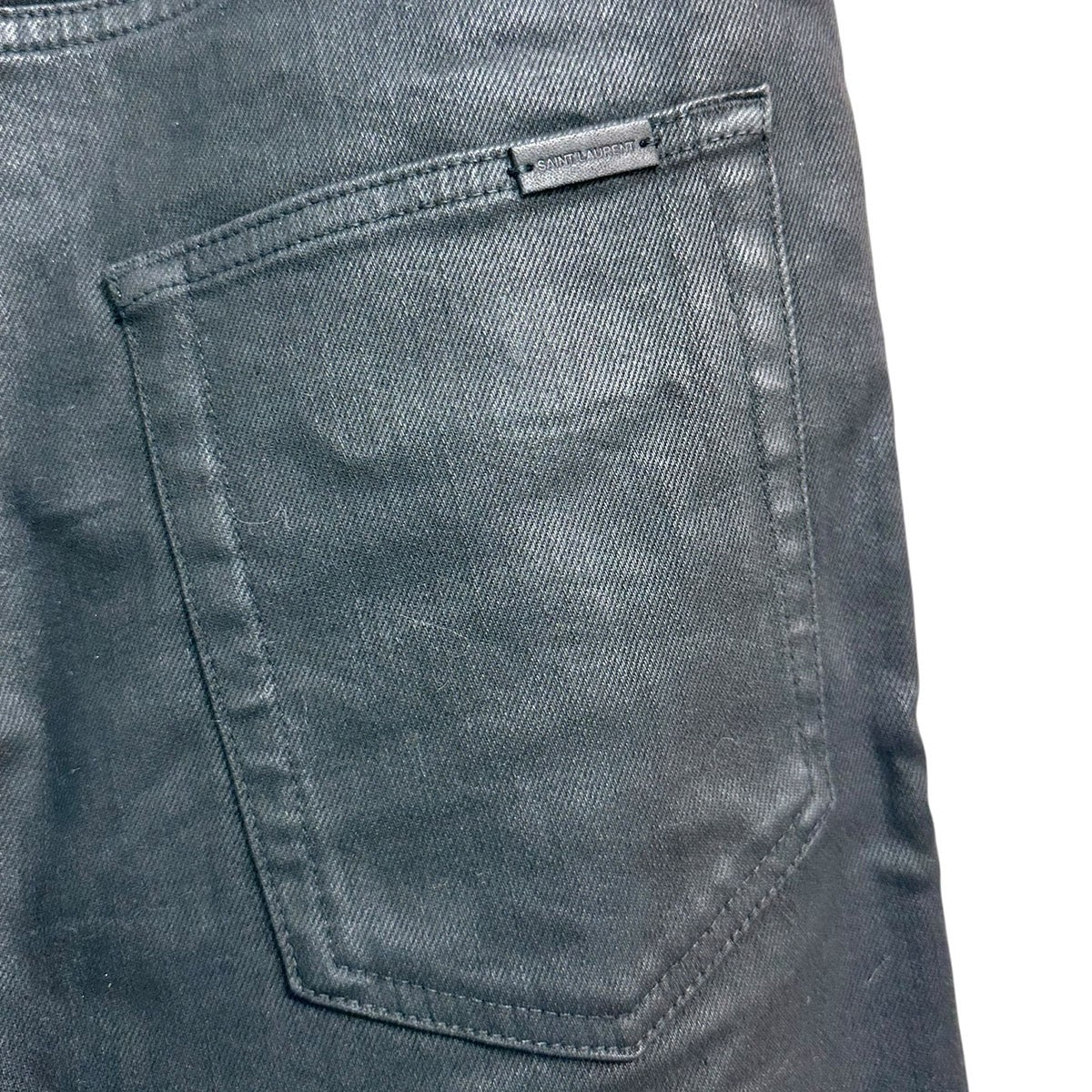 Saint Laurent Paris コーティングスキニーデニムパンツ527389 古着・中古-4枚目のアイテム画像