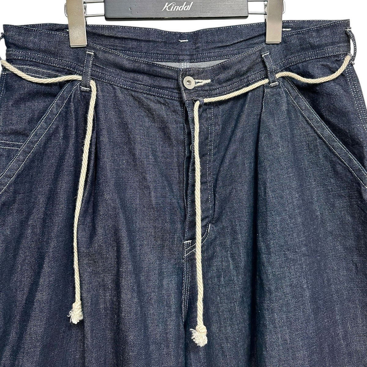MARKA TUCK WIDE PAINTER PANTS 10oz ORGANIC COTTON DENIMデニムワイドペインターパンツM22A-03-PT01C 古着・中古-3枚目のアイテム画像