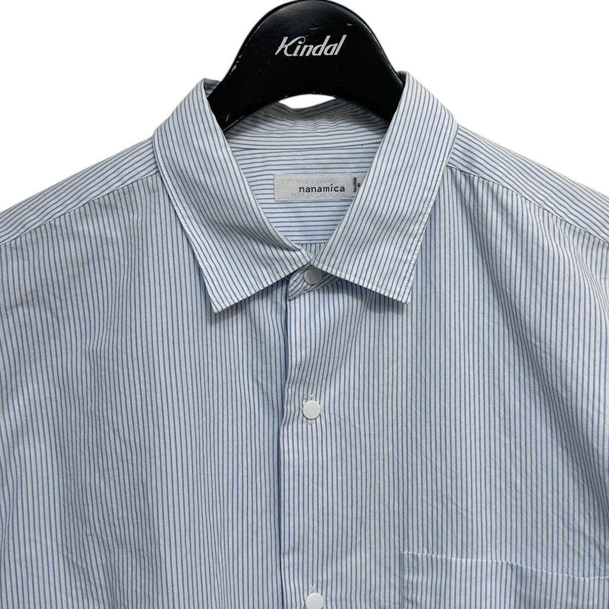 Regular Collar Stripe Wind ShirtオーバーサイズストライプシャツSUGF362