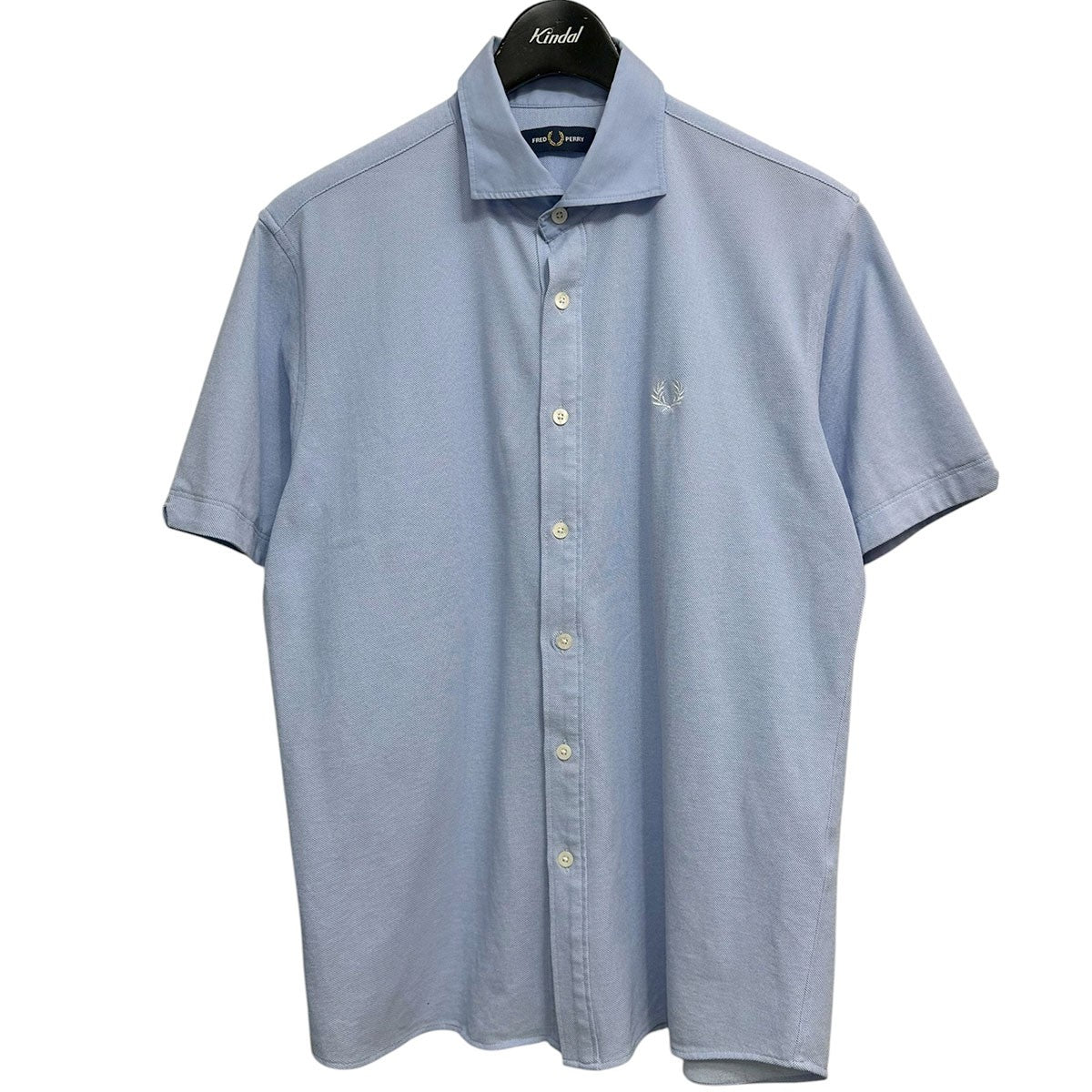 FRED PERRY BEAMS 別注 カッタウェイ カノコ ショートスリーブ シャツFZ1904 古着・中古-1枚目のアイテム画像