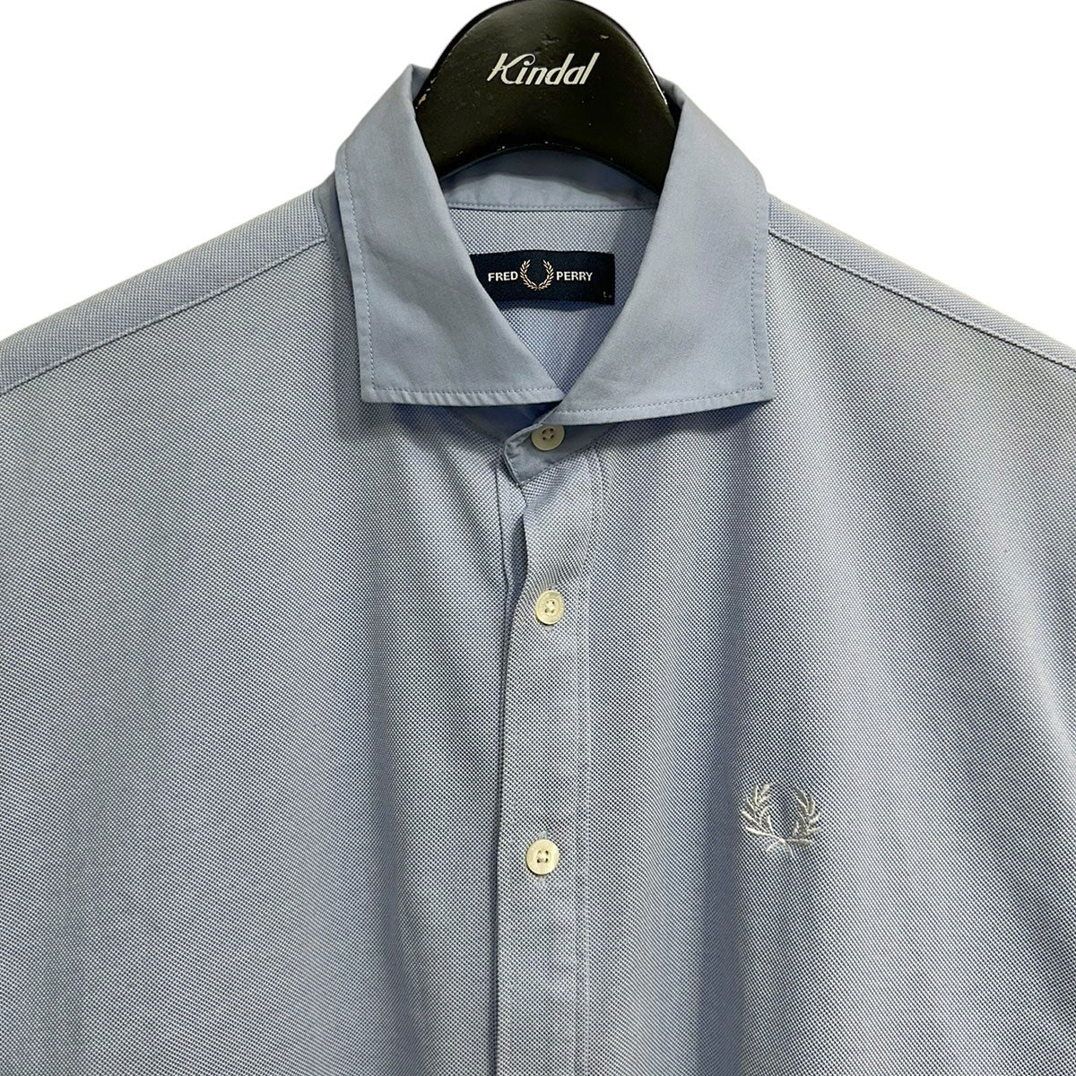 FRED PERRY BEAMS 別注 カッタウェイ カノコ ショートスリーブ シャツFZ1904 古着・中古-3枚目のアイテム画像