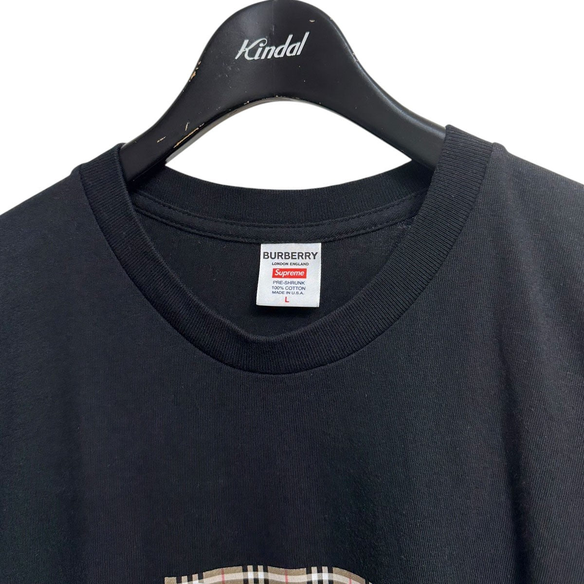 Supreme×BURBERRY 22SSBox Logo TeeノヴァチェックボックスロゴTシャツ 古着・中古-3枚目のアイテム画像