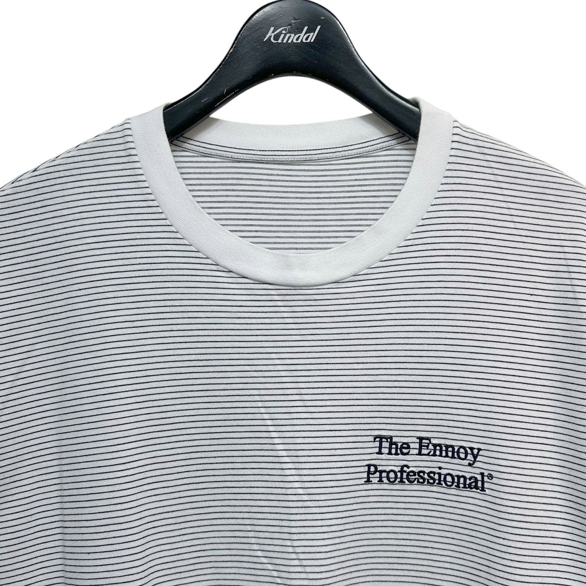 THE ENNOY PROFESSIONAL S／S Border T-Shirtロゴ刺繍ボーダーTシャツ 古着・中古-3枚目のアイテム画像
