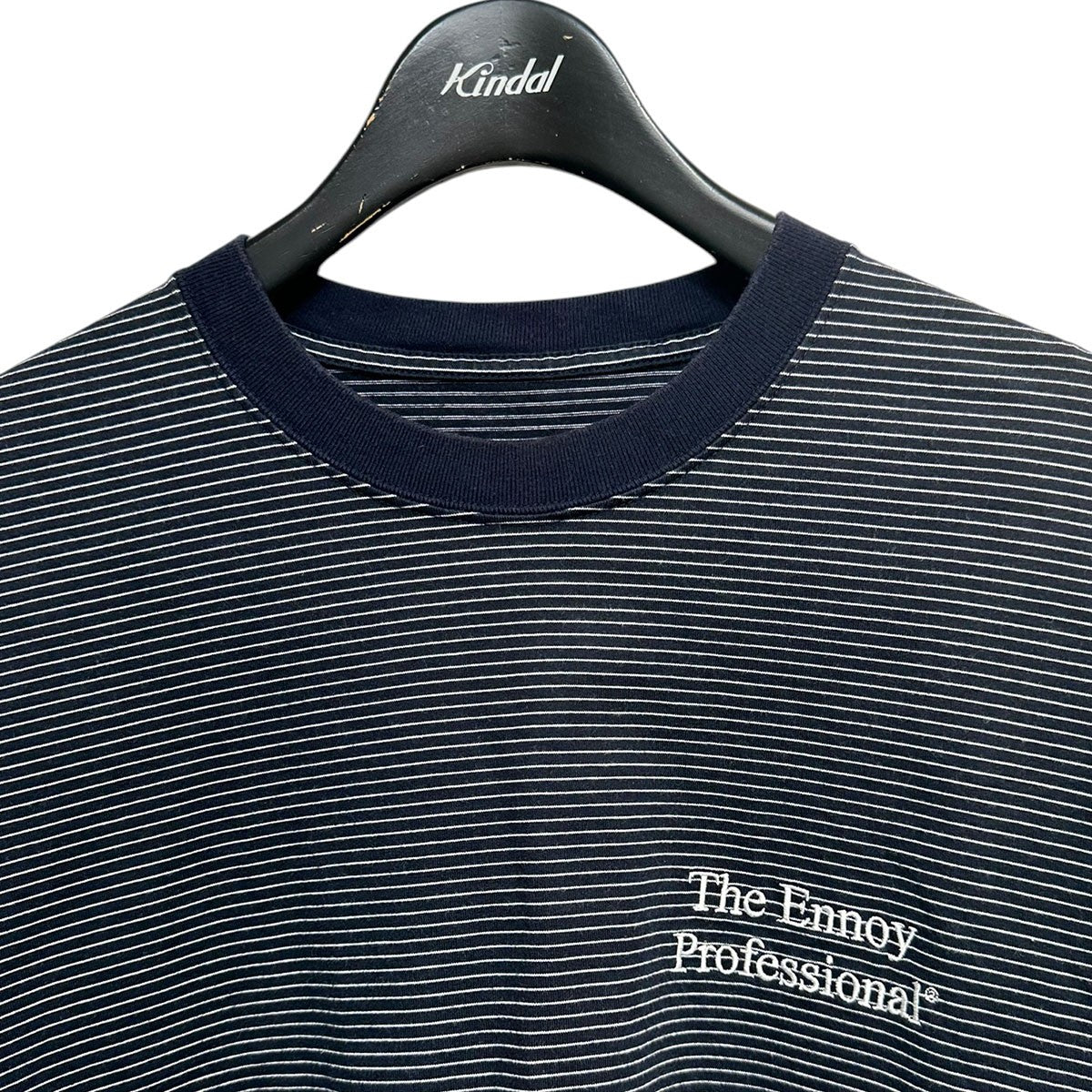 THE ENNOY PROFESSIONAL Border SS T-Shirtロゴ刺繍ボーダーTシャツ 古着・中古-3枚目のアイテム画像