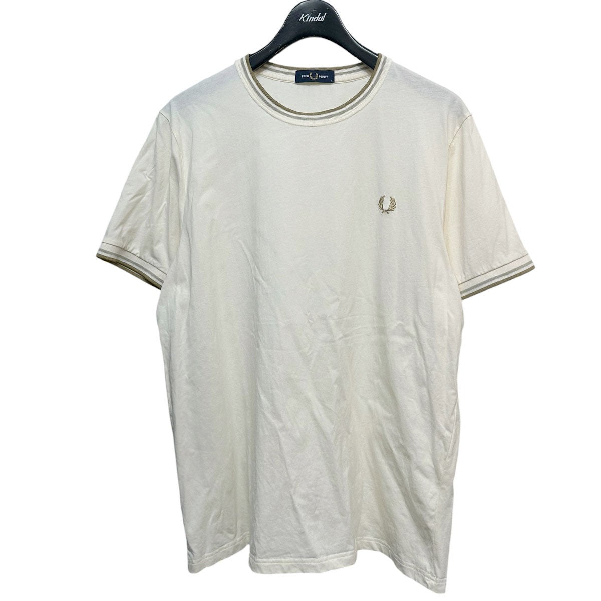 FRED PERRY TWIN TIPPED T-SHIRT胸ロゴTシャツM1588 古着・中古-1枚目のアイテム画像