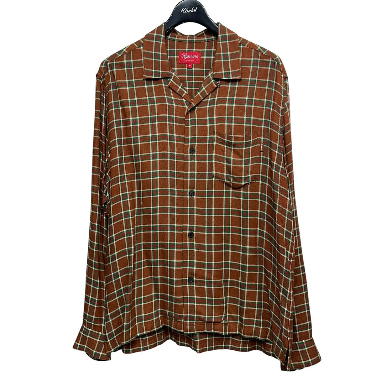 Plad Rayon Shirtチェックレーヨンシャツ