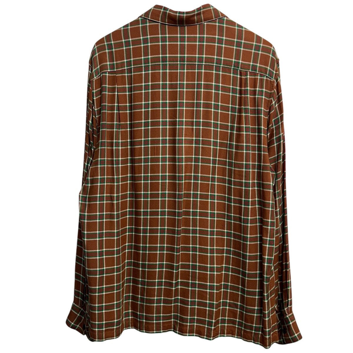 Plad Rayon Shirtチェックレーヨンシャツ