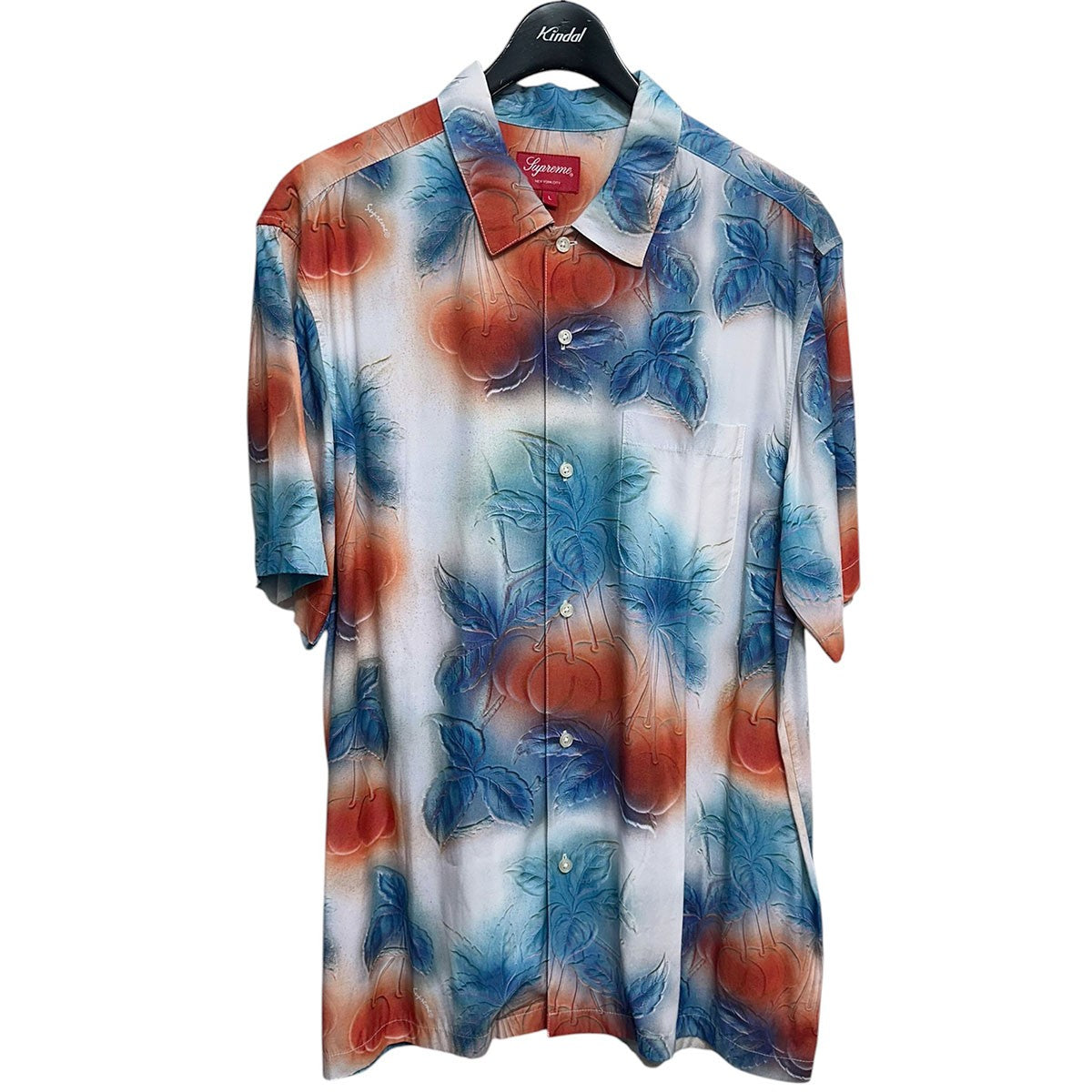 23SSCherries S／S Shirt総柄レーヨン半袖シャツ