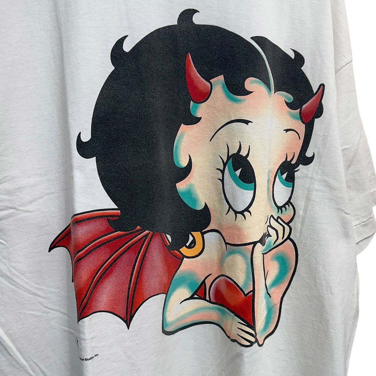 26AWDEVIL BTY SS T-SHIRTBetty Boop デビルプリントTシャツSM-MK1-0000-C12