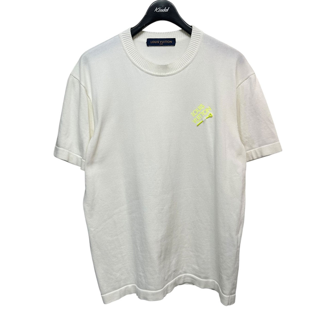 シグネチャーショートスリーブクルーネックTシャツコットンニット半袖カットソーRM222E OY8 HNN42X