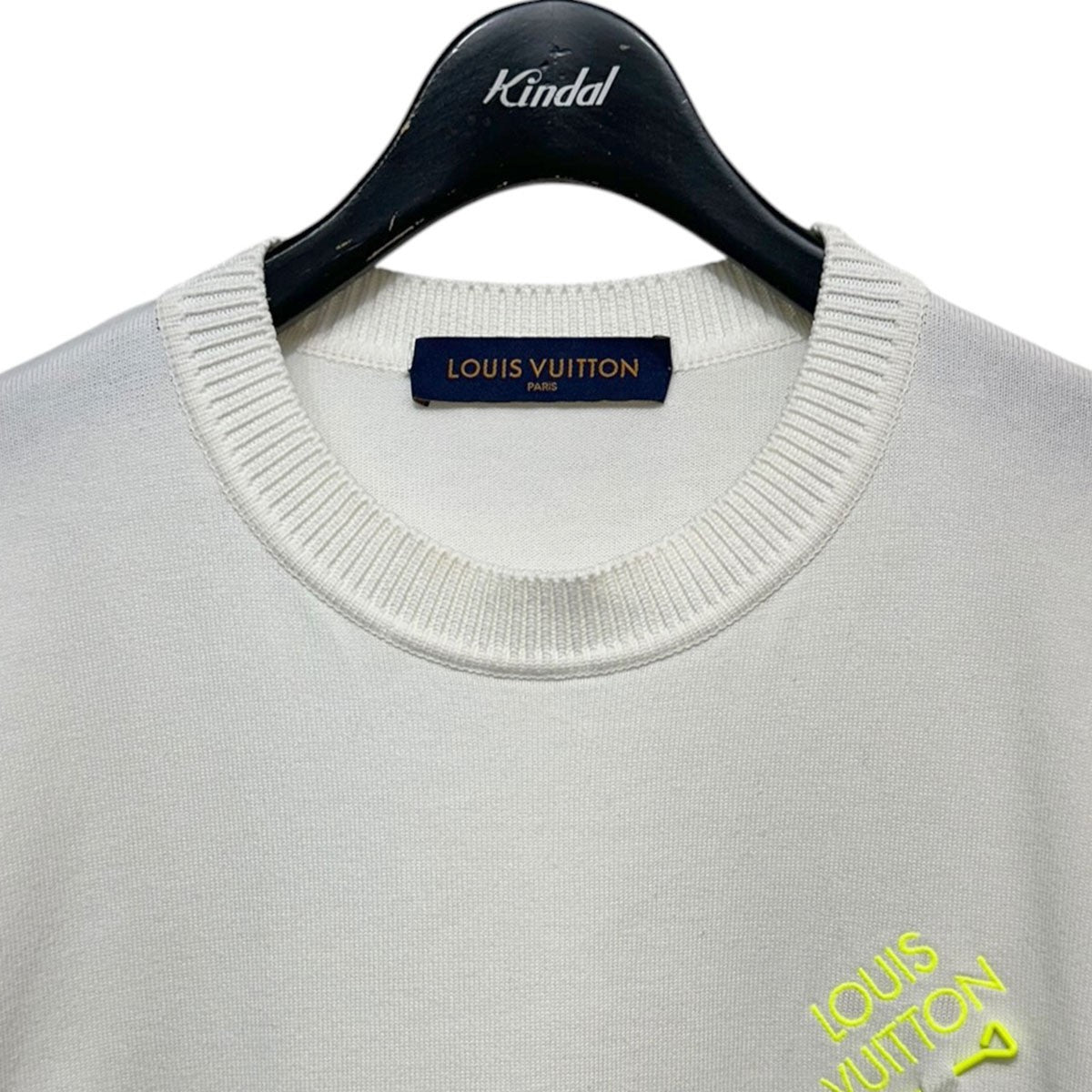 シグネチャーショートスリーブクルーネックTシャツコットンニット半袖カットソーRM222E OY8 HNN42X