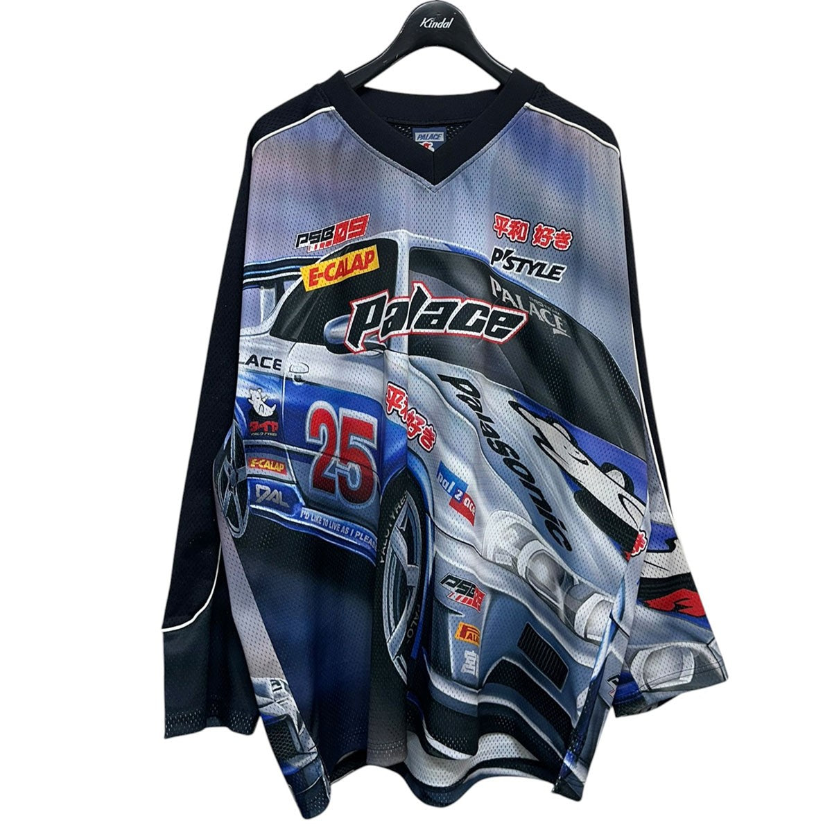 25SSRACEY JERSEYプリントレースジャージ メッシュ長袖Tシャツ