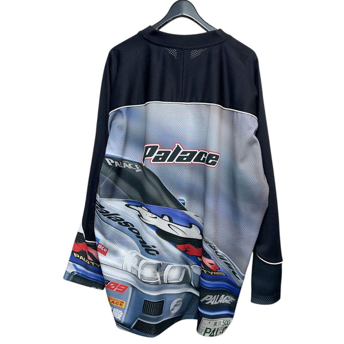 25SSRACEY JERSEYプリントレースジャージ メッシュ長袖Tシャツ