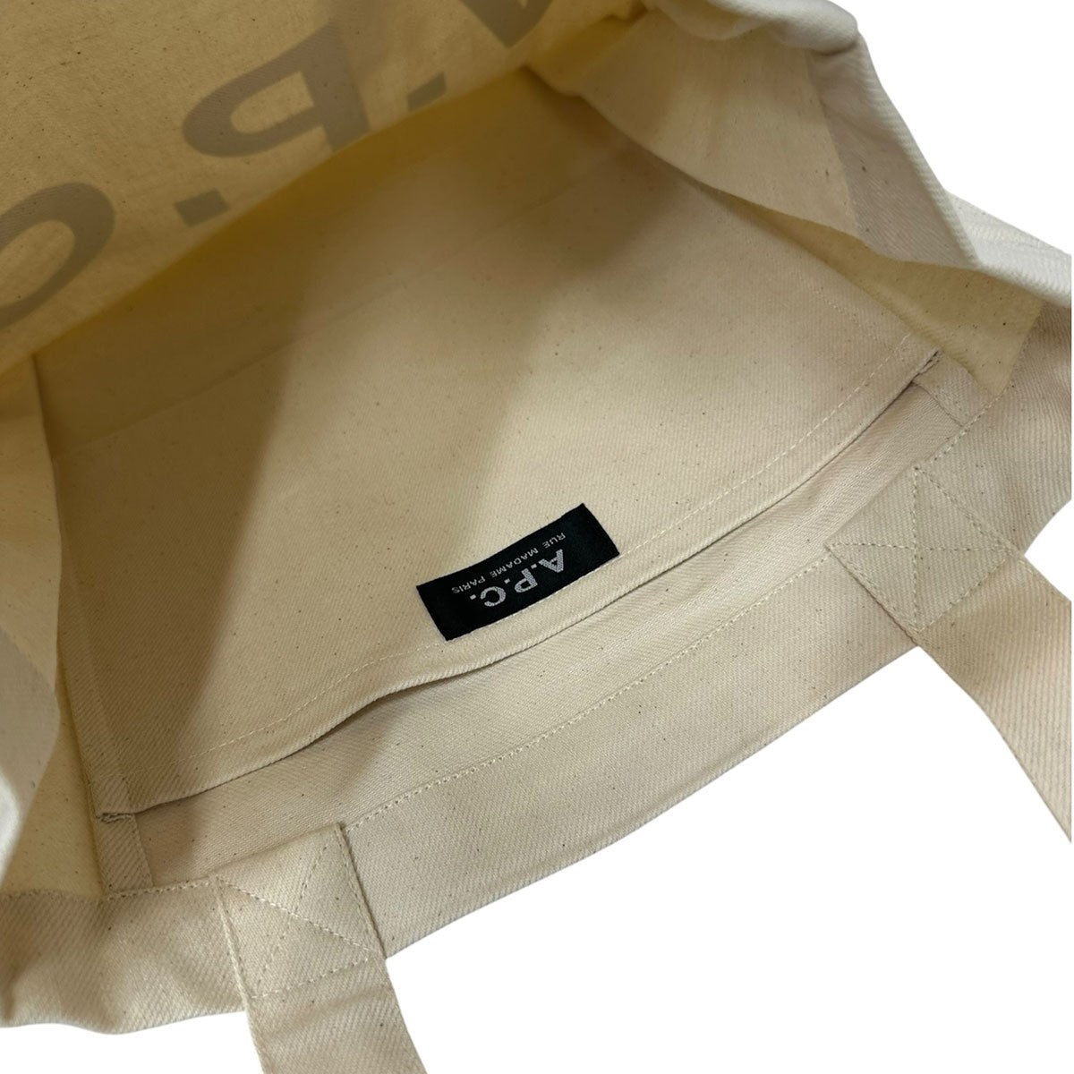 Laure Black Logo Tote反転ロゴプリントトートバッグ