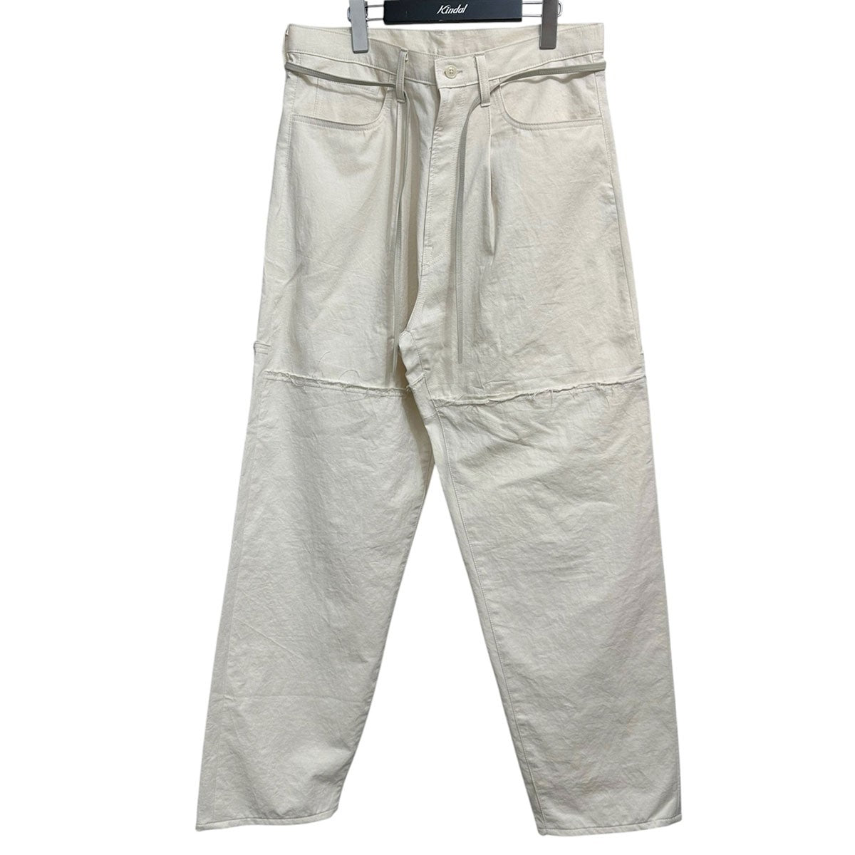 23SS5PK LEATHER CODE PANTS5ポケットレザーコードパンツST.570(OW)