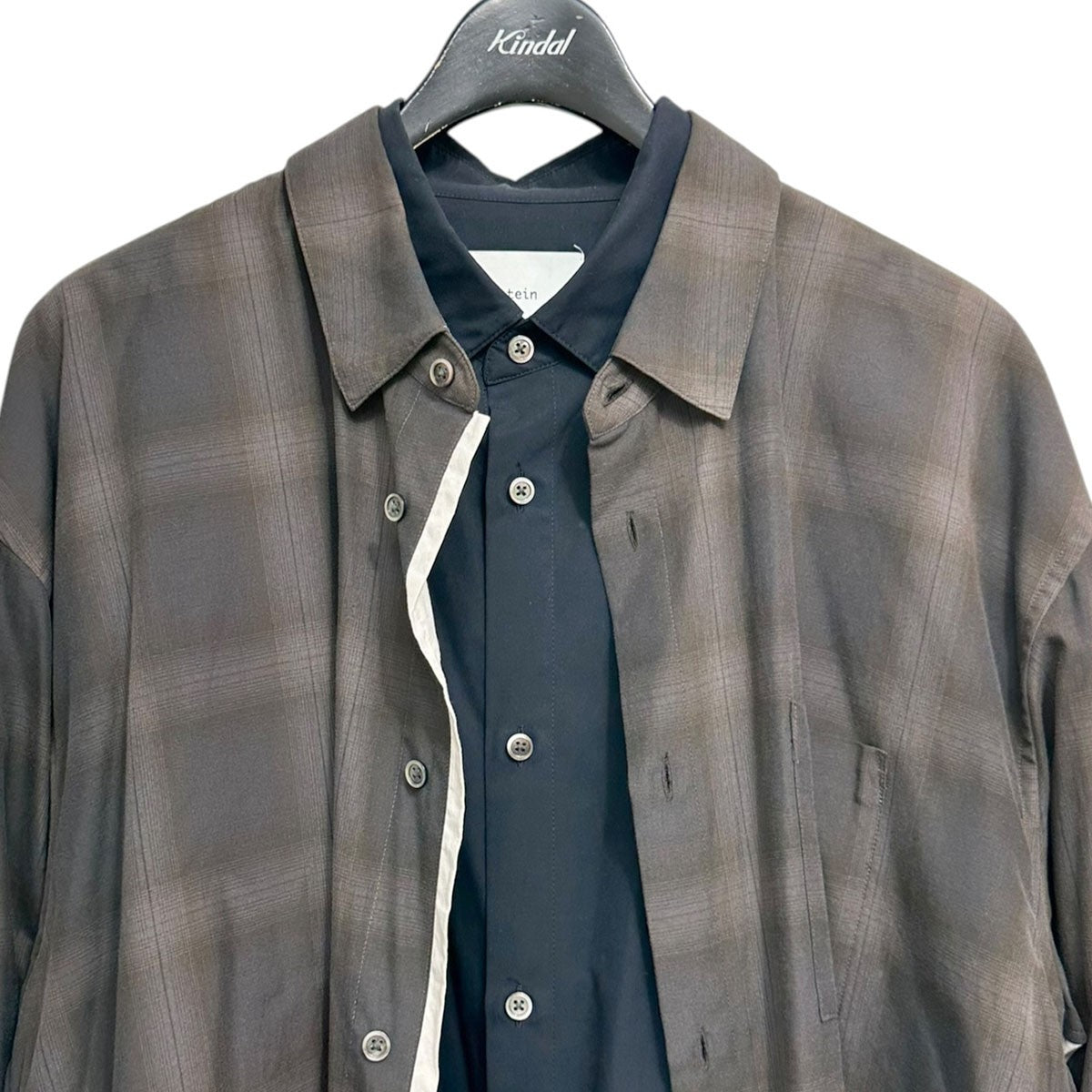 23SSOVERSIZED LAYERED SHIRTオーバーサイズレイヤードシャツST.547-2